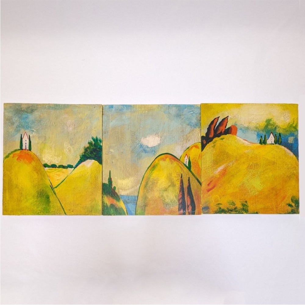 Southern Living At HOME Paintings Tuscan Trio Janet Weed Beaver 11" x 11"